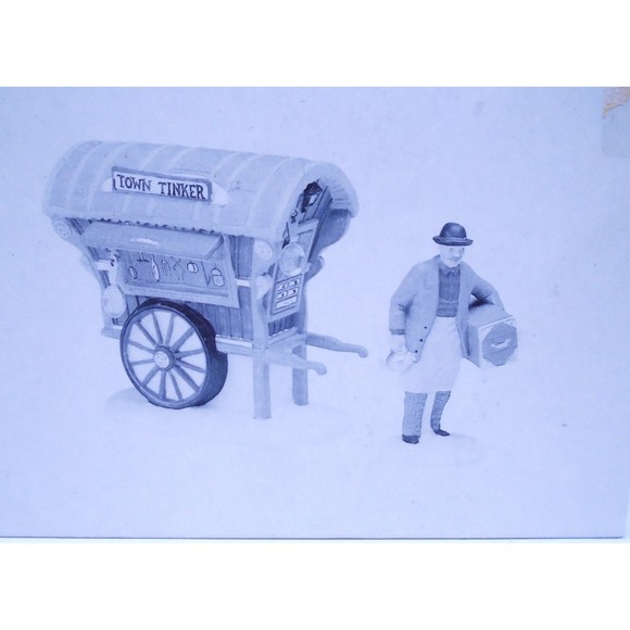 Heritage Village Collection Dept. 56 "Town Tinker" #5646-4 Set of 2 - Picture 11 of 14